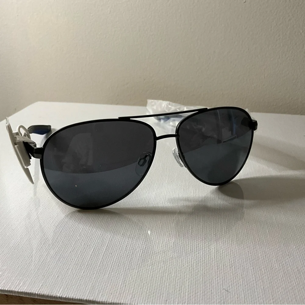 Reebok Metallic and Blue Aviator Sunglasses